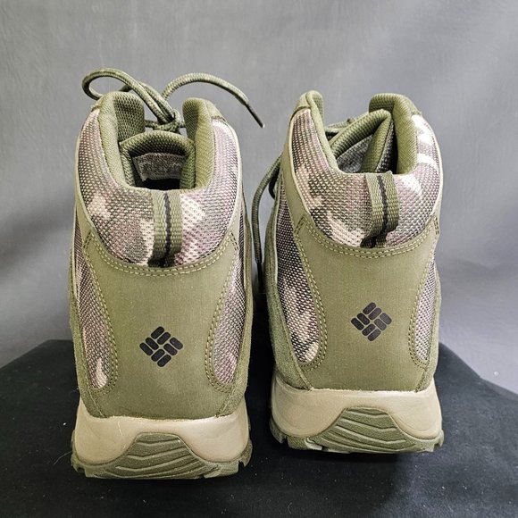 Columbia Hiking Boot Mens Crestwood Mid Waterproof Green BM5371-384 sz 16 - Picture 5 of 7